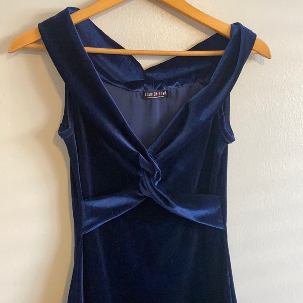 Elegant blue dress